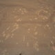 Esta es la primera imagen en color de la superficie marciana tomada por un vehículo aéreo mientras estaba en el aire. El helicóptero Ingenuity Mars lo capturó con su cámara a color durante su segunda prueba de vuelo exitosa el 22 de abril de 2021.